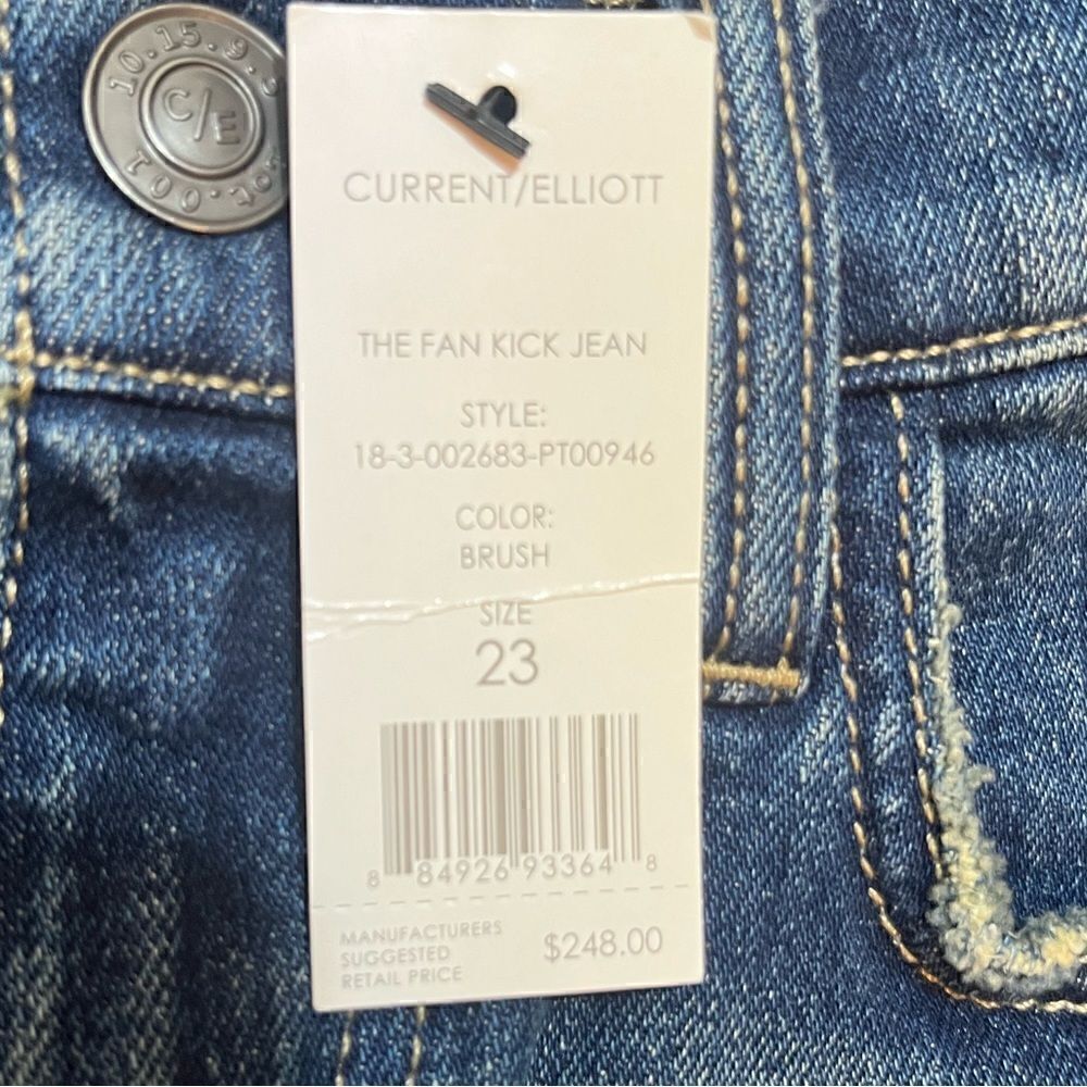 NWT-Current Elliot “ The fan kick jeans “ - Picture 4 of 8